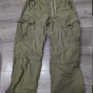 Abercrombie & Fitch green cargo pants